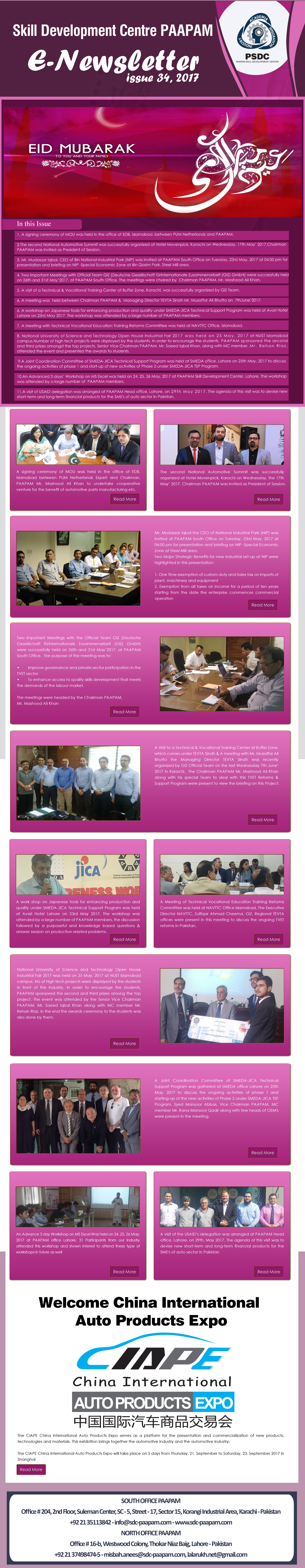 SDC PAAPAM eNewsletter, Issue 3