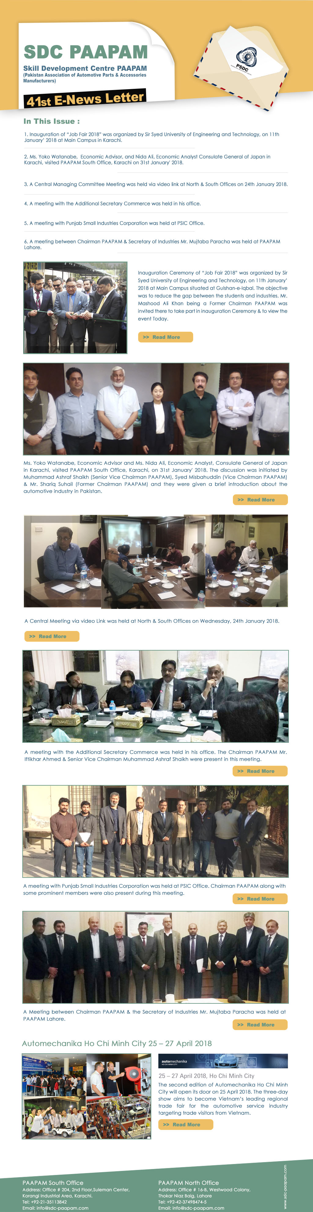 SDC PAAPAM eNewsletter, Issue 41